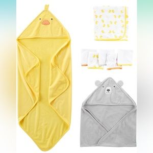 Simple Joys by Carter's Unisex Babies' 8-Piece Towel and Washcloth Set